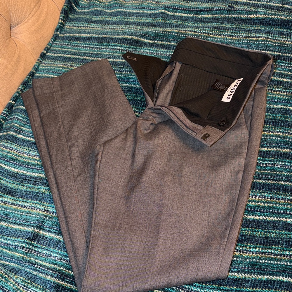 Express Men's Dress Pants in Charcoal Gray Size 30/32